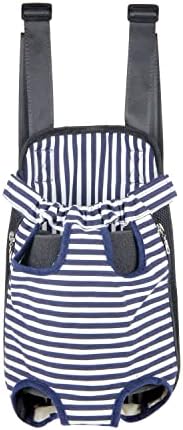Dog Carrier Legs Out Front Pet Carrier Backpack Adjustable Puppy Cat Small Bag with Shoulder Strap and Sling for Traveling Hiking Camping Outdoor (XL, Blue) by YINGJEE