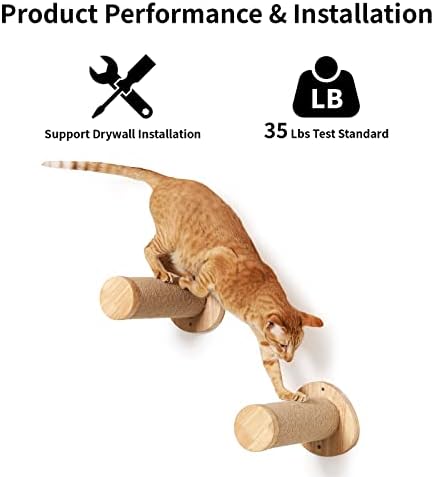 FUKUMARU Cat Wall Steps, 11.8 Inch, 2 of Pack - Image 3