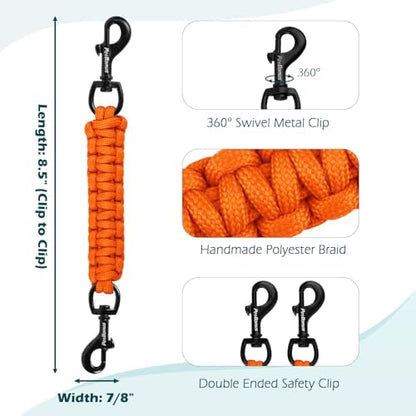 PetBonus Dog Collar Safety Clip, Handmade Prong Collar to Harness Connector - Image 2