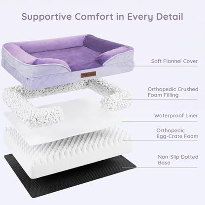 BELLA & PAL Orthopedic Dog Sofa Bed for Small/Medium Dog No Assembly Needed - Image 2