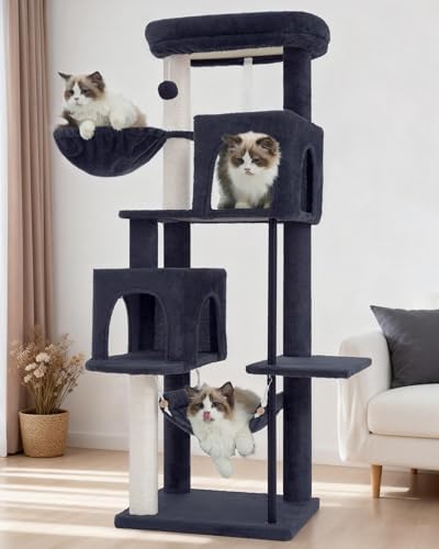 Gitelsnour Cat Tree Tower with Sturdy Steel Tube for Indoor Cats GCT014G - Image 7