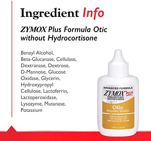 Zymox Advanced Formula Otic Plus Enzymatic Ear Solution for Dogs and Cats Without Hydrocortisone, 1.25oz - Image 4