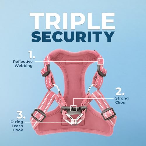 Voyager Step-in Flex Adjustable Dog Harness - Pink, X-Small - Image 2