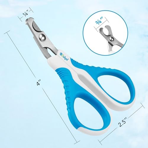 BOSHEL Cat Nail Clipper - Razor-Sharp & Angled Cat Clippers for Nails with Comfy Grip Handles. Lightweight & Safe Grooming Solution - Ideal for Smaller Pets - Image 4