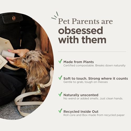 100% Certified Home Compostable and Biodegradable Dog Poop Bags - ASTM D6400 & EN 13432 Compliant dog poop bags rolls – 270 Bags – 18 x Rolls of Plant Based Poop Bags for dogs - Thick Poop Bags - Image 5