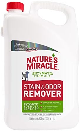 Nature’s Miracle Dog Stain & Odor Remover, Enzymatic Cleaner, 170 oz Refill by NaturesMiracle