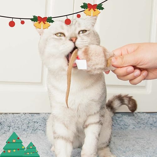 Gigwi Cat Toys for Indoor Cats, Interactive Cat Toy with Real Squeaky Mouse Electronic Sound Chirping, Kitten Toys Automatic Cats Mice Toy for Exercise & Kicker to Self Play, Relieve Boredom - Image 6