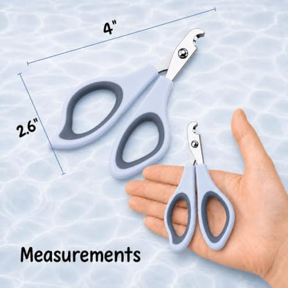 Formit Crafts Pet Nail Clippers for Dogs and Cats - Professional Stainless Steel Dog Nail Trimmer, Handles Made from Recycled Ocean-Bound Plastic,Color Gray - Image 7
