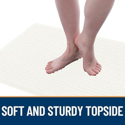 OLANLY Dog Door Mat for Muddy Paws 34x21, Extra Absorbent Chenille Mud Mat - Image 3
