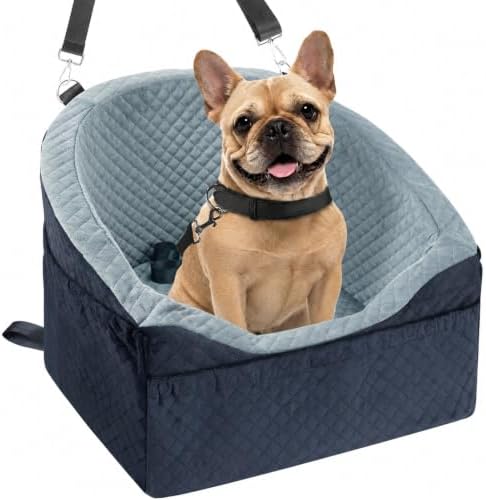 Vivifying Dog Car Seat for Small Dogs, Pet Booster Bed up to 25 lb by Vivifying