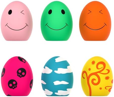 SCHITEC Squeaky Dog Toys, 6 Pack Soft Latex Balls for Puppies Small Dogs by SCHITEC