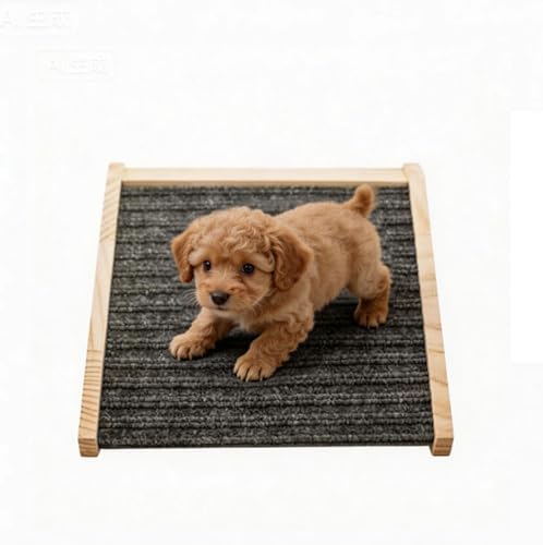 Dog Ramp for Stairs, Anti-Slip Pet Steps for Small Dogs, Wooden Low-Angled Pet Ramps with Carpet Surface, Steps and Stairs Assist for Injured & Aged Pets (1pc) by Unknown