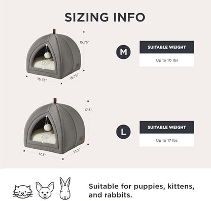 Bedsure 2in1 Cat Beds for Indoor Cats Cave for Kitten with Washable Pillow - Image 5