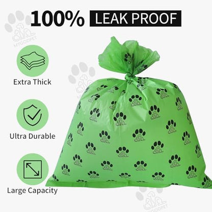 Dog Poop Bags Rolls 300 Count Biodegradable Poop Bags Refills for Dog and Cat Ocean Soap Scented Waste Bag Leak Proof Doggie Poop Bag Doggy Trash Bag Green - Image 3
