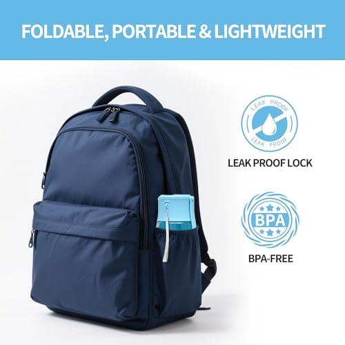 Portable Dog Water Bottle 10oz Blue - Image 5