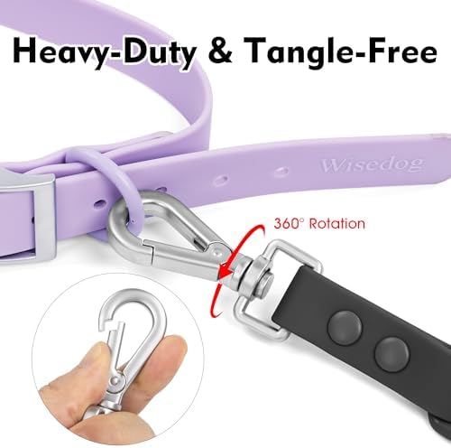 Wisedog Waterproof Dog Leash, Black, 6 ft × 3/4 in - Image 3