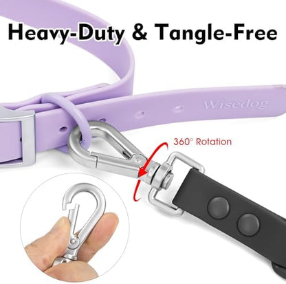 Wisedog Waterproof Dog Leash, Black, 6 ft × 3/4 in - Image 3