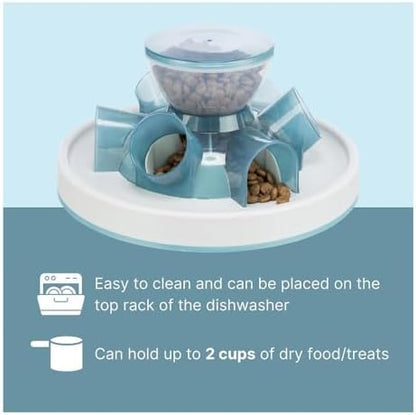 TRIXIE Tunnel Slow Feeder for Cats and Dogs, Interactive Cat Toy, Pet Food Dispenser, Treat Dispenser - Image 4