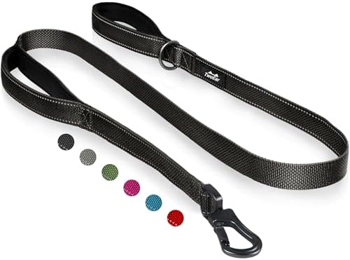 Twoear 4FT 1IN Heavy Duty Dog Leash for Large Dogs with 2 Padded Handles by TwoEar