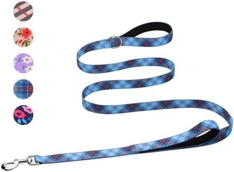 Hikiko 5FT Dog Leash Padded Double Handle with Designed Pattern by Hikiko