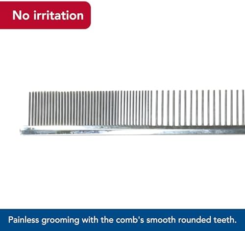Coastal Pet Safari Dog Grooming Combs for Medium and Fine Coats - Undercoat Rake for Fine Coats - For Small, Medium or Large Dogs - 4 1/2" - Image 4