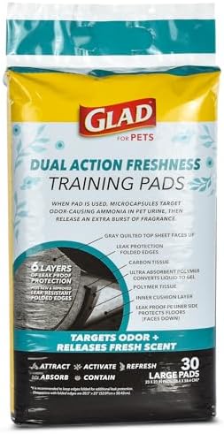 Glad for Pets Activated Carbon Puppy Training Pads, 23 x 23 in, 30 Ct - Image 7