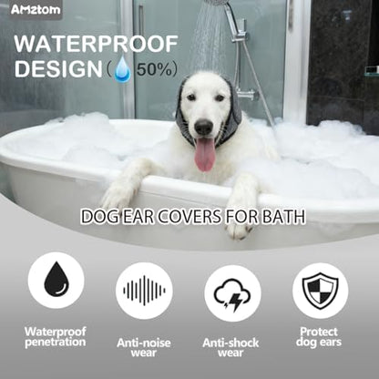 Dog Ear Muffs Noise Protection for Grooming,Bath,Blow Drying - Image 5