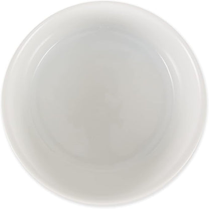 Bone Dry Ceramic Stripe Paw Pet Bowls Collection, Dishwasher Safe, Small, 4.25x2, Black, 2 Count