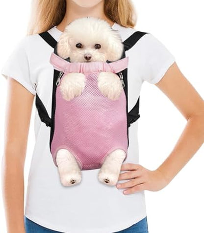 FEimaX Dog Carrier Backpack Pet Legs Out Front Cat Travel Bag, Adjustable Puppy Backpacks Carriers Hands-Free for Small Medium Dogs Cats Hiking Traveling Camping Daily Walking by FEimaX
