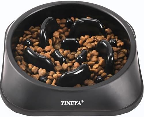 YINEYA Slow Feeder Dog Bowls, Pet Supplies that Slow Down Eating, Pet Food Bowls, Maze Dog Puzzle Feeder for Medium Breed by YINEYA