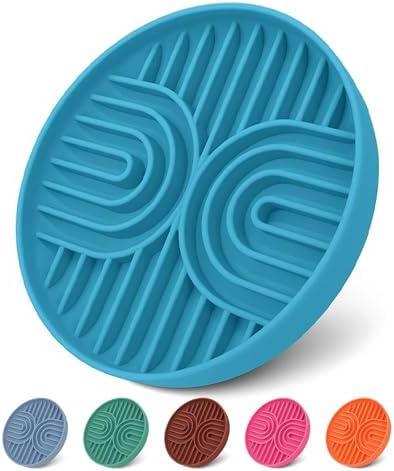 Silicone Slow Feeder Dog Bowls for Small Dogs & Puppies, Slow Eating Bowl by Fur-Brained