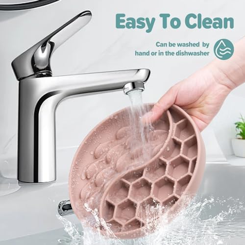 Slow Feeder Dog Bowl, Pet Puzzle Dish w/Suction Cup, Small Medium - Image 6