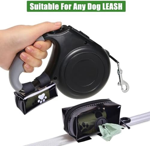 Dog Waste Bag Dispenser Dogs Poop Bag Holder Pet Leash Accessory Walking - Image 5