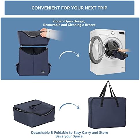 A 4 Pet Dog Car Seat for Small Dog, Booster Travel Pet Seat with Safety Seat Belts & Storage Bags, Portable Comfortable Pet Seat for Dogs Under 25 lbs - Image 5