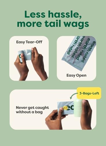 Earth Rated Dog Poop Bags on Refill Rolls, 280 Bags, Peach & Lotus - Image 2