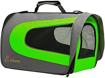 Pawer 18” x 11”x 11” Soft-Sided Foldable Airline Approved Pet Carrier for Cat, Puppy and Small Dog, Washable 600D Oxford Fabric, with Handle and Strap for Carry, Multiple Colors Available - Image 4