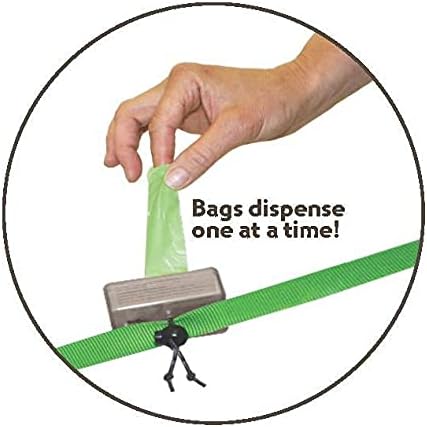 Neater Pet Brands Neater Bags Dog Waste Bag, No Rolls - Dog Poop Bags Dispense One at a Time, Doggie Poop Bag with Easy-Tie Handles, Dispenser Attaches to Any Leash (210 Count, Pink Chevron) - Image 3