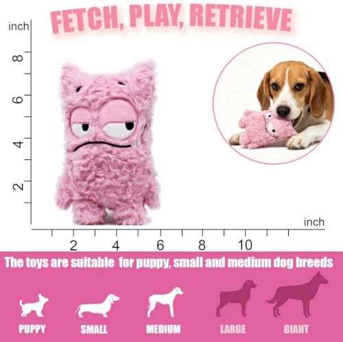 Monster Dog Valentine Toy for Puppy Gifts, Stuffed Dog Plush Toy - Image 6