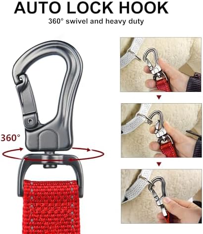 PetiFine 5FT Heavy Duty Dog Leash with Soft Padded Double Handle - Image 4