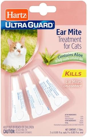 Hartz Ear Mite Treatment for Cats-3 Pack Package May Vary by Hartz