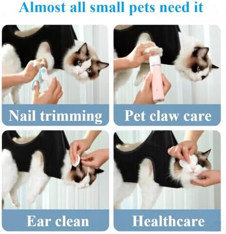 Cat Dog Grooming Hammock Pet Trimmer Dog Nail Clipper Pet Sling for Nail Trimming Bathing Light Cat Grooming Hammock for Large Cats - Image 4