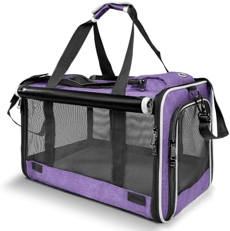 GAPZER Carrying Bag Yorkie Dog Travel Kennel Ventilated Soft Pet Carrier by GAPZER