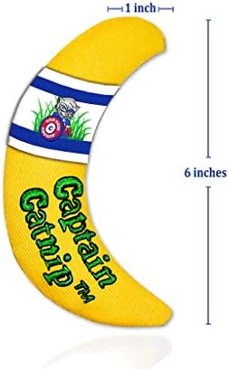 Captain Catnip Cat Banana Toy, Kitten Interactive Toy, Fun Playing Cat Toy, Filled with Organic Catnip for Indoor Cats - Image 5