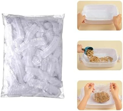 septillar Disposable Small Animal Litter Box Liners [30pcs, 14x9.5inch] Litter Tray Toilet Plastic Film for Rabbit Guinea Pig Chinchilla Hedgehog by SEPTILLAR