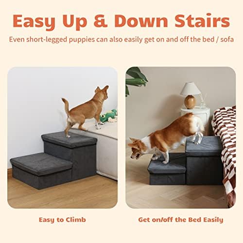 Foldable Dog Stairs with Storage - Image 4