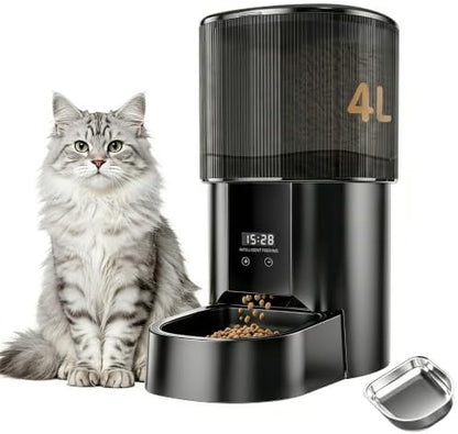 Automatic Cat Feeder, 4L/17 Cups Timed Dispenser for Cats & Dogs by Unknown