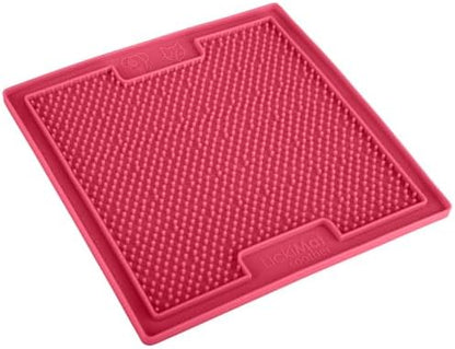 LickiMat Classic Soother, Cat Slow Feeder Lick Mat, Boredom Anxiety Reducer; Perfect for Food, Treats, Yogurt, or Peanut Butter. Fun Alternative to a Slow Feed Cat Bowl or Dish, Pink - Image 3
