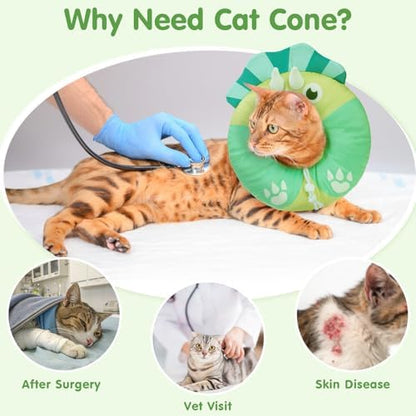 BEAUTYZOO Cat Cone Collars Soft, Cat Donut Recovery E Collar After Surgery - Image 2