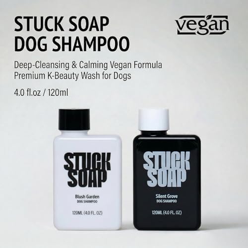 Travel Size Dog Shampoo 120ml for Sensitive Skin – Jeju Camellia & Centella Asiatica, pH 5.5-6.5, Allergen-Minimized Cedar & Bergamot Scent, K-Beauty Vegan Formula (Silent Grove) - Image 2
