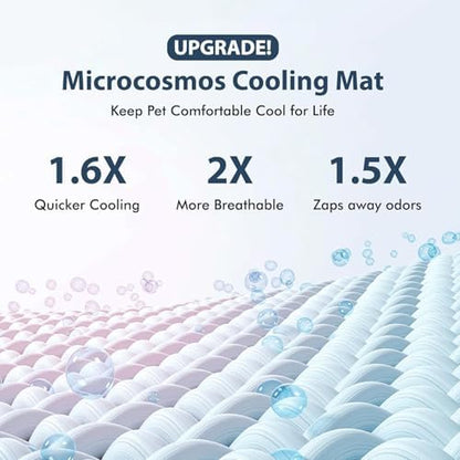 MICROCOSMOS Summer Cooling Mat & Sleeping Pad- Water Absorption Top, Materials Safe, Easy Carry, EZ Clean. Keep Cooling for Pets, Kids and Adults.(Brown, 24" x18") - Image 3